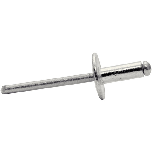 RAPID Blindniete, Ø 4,8 x 12 mm, Aluminium, 40 Stk., inkl. passender Bohrer - silberfarben