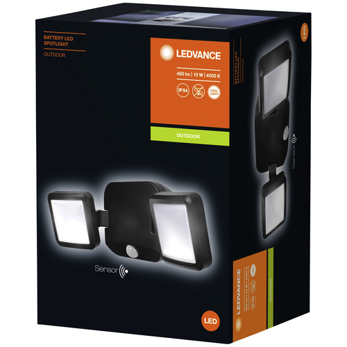 LED Wandleuchte in Schwarz 10W 480lm IP54