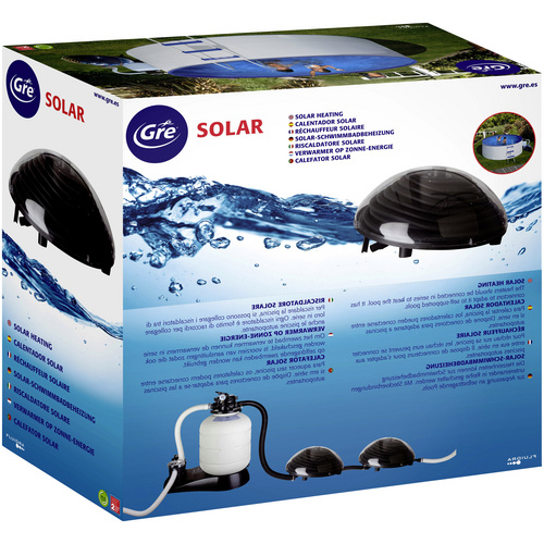 GRE Solarheizung, Aufstellmaße: 57 x 25...