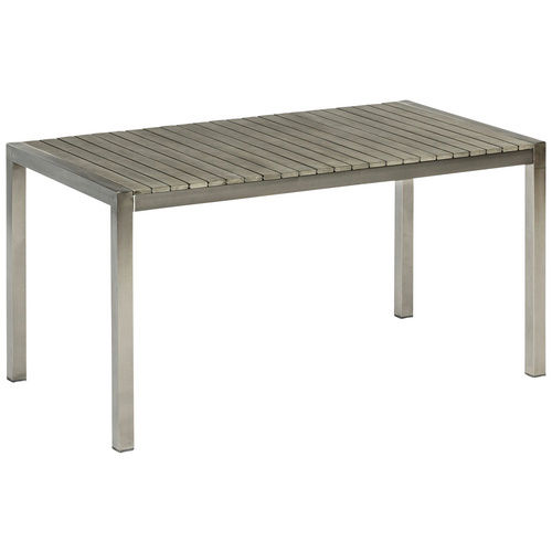 MERXX Gartentisch San Severo, Edelstahl/Akazie, 150x80 cm