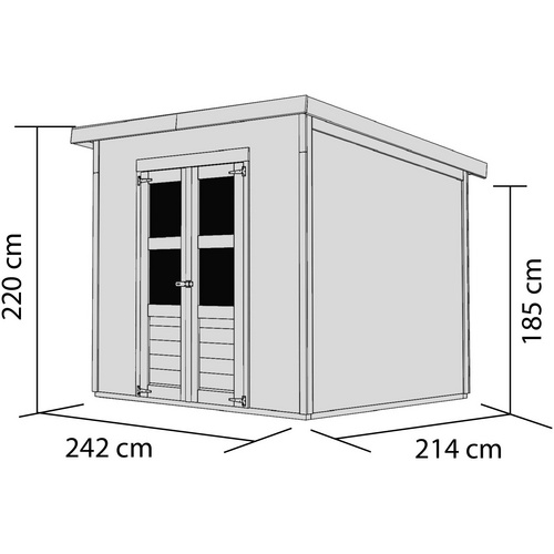 KARIBU Gartenhaus »Merseburg«, BxT: 26...