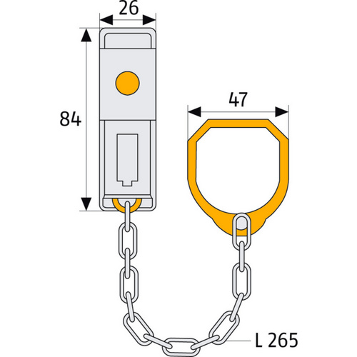 Thumbnail - ABUS Türzusatzsicherung, Metall, silberfarben