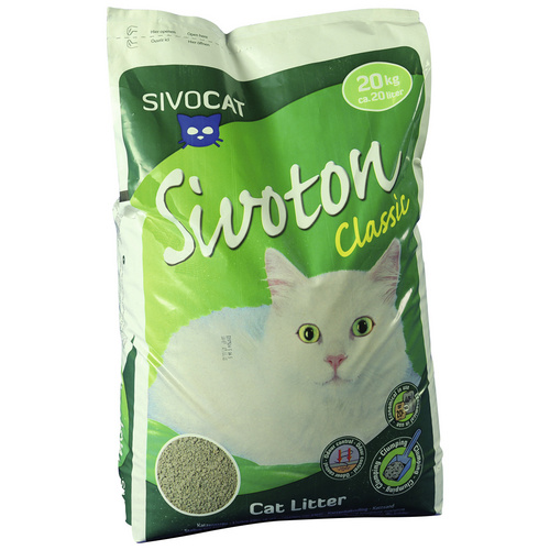 SIVOCAT Katzenstreu, 1 Stück, 20 kg - grau