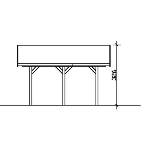 SKANHOLZ Carport »Wallgau«, BxT: 430 x...