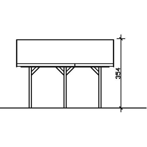 SKANHOLZ Carport »Wallgau«, BxT: 620 x...