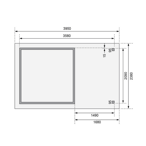 WOODFEELING Gartenhaus, BxT: 213 x 217 c...