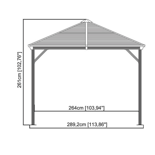 SOJAG Pavillon »Ventura«, rechteckig, ...