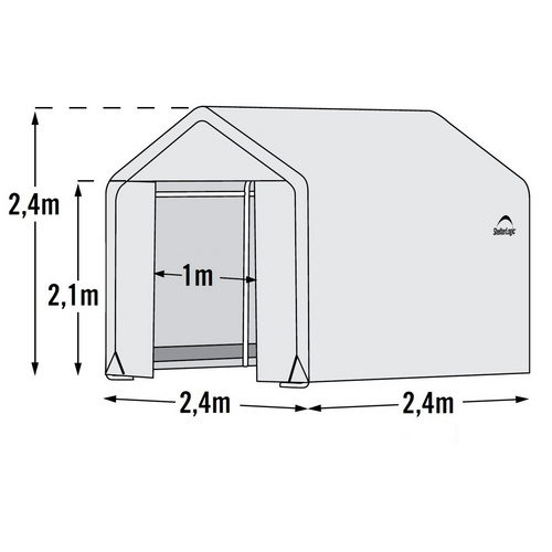 SHELTERLOGIC Folien-Gewächshaus, 5,76 m...