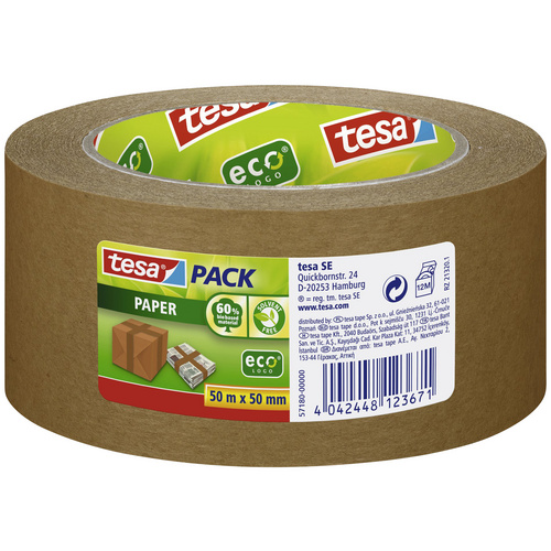 Tesa Pack Paper Braun 50 m x 50 mm