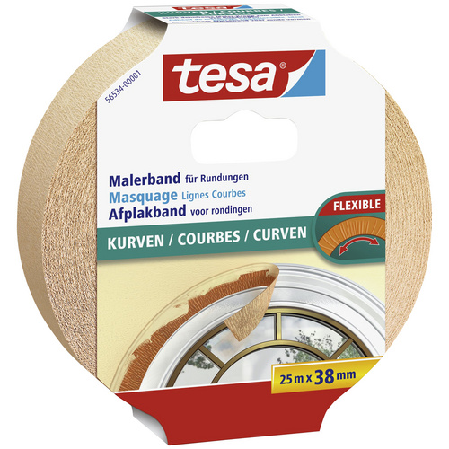 Tesa Malerband für Rundungen 25 m x 38 mm