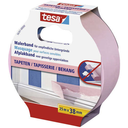 tesa Tesa Malerband „Tapeten“ 25 m x 3,8 cm Rosa