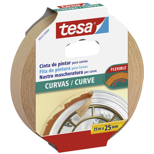 Tesa Malerband für Rundungen 25 m x 25 mm