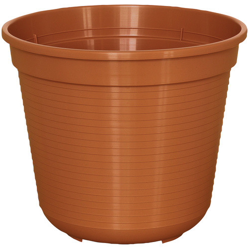 Geli Blumentopf, Kunststoff, 22 cm, terrakotta