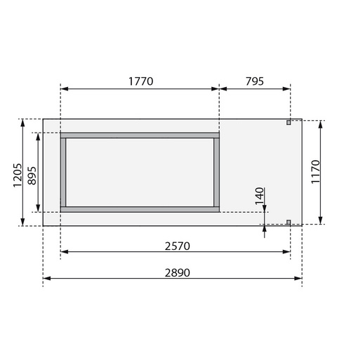 KARIBU Gartenhaus »Dana«, BxT: 257 x 1...