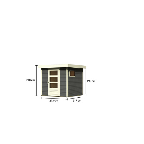 WOODFEELING Gartenhaus, BxT: 213 x 217 c...