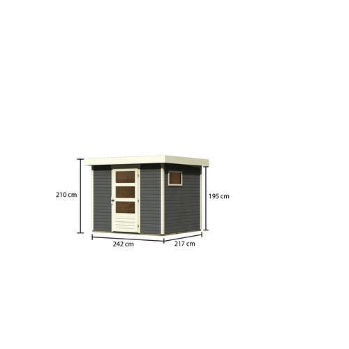 WOODFEELING Gartenhaus, BxT: 242 x 217 c...