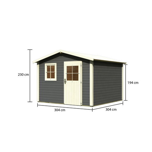 WOODFEELING Gartenhaus, BxT: 304 x 304 c...