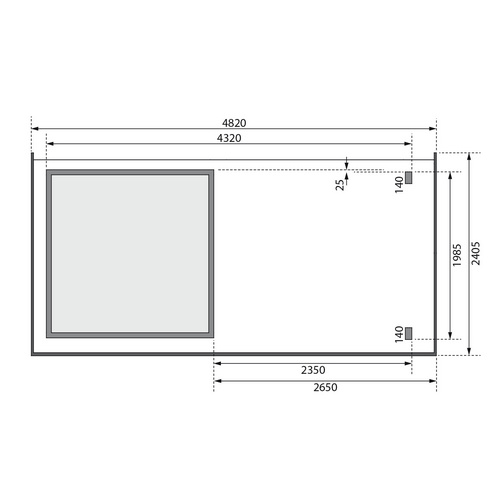 WOODFEELING Gartenhaus »KANDERN«, BxT:...