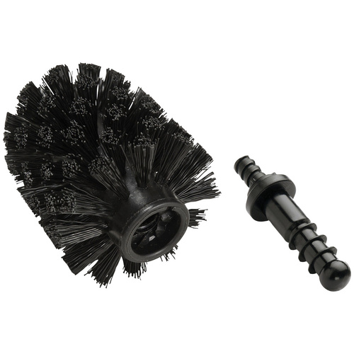 Wenko Schwarz Ersatzbürste Für Wc-Garnituren Ø 7,5 Cm, 4Er Set, Mit Adapter - Image 3