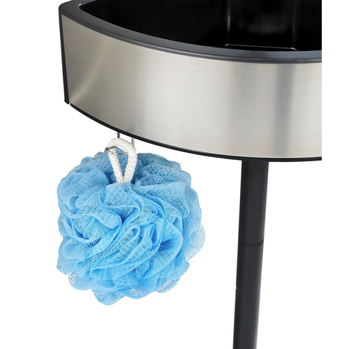 Thumbnail - WENKO Duschecke, Aluminium/Edelstahl/Kunststoff, schwarz/silberfarben