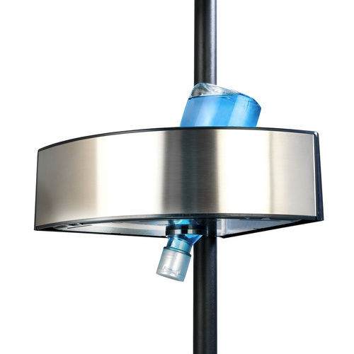 Thumbnail - WENKO Duschecke, Aluminium/Edelstahl/Kunststoff, schwarz/silberfarben