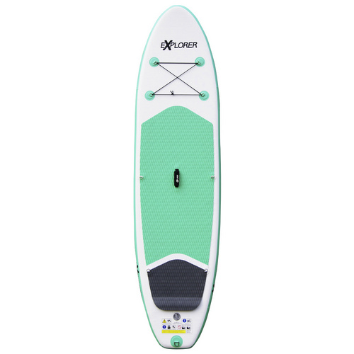 Thumbnail - EXPLORER Stand-Up-Paddleset, BxHxL: 76 x 12,7 x 305 cm - gruen