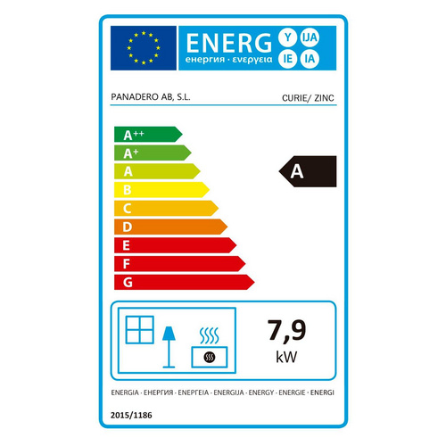 PANADERO Kaminofen »ZINC«, Stahl, 7,9 ...