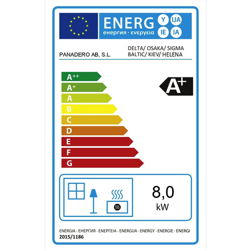 PANADERO Kaminofen »OSAKA«, Stahl, 8 kW - schwarz (Rabatt: 17 %)