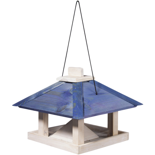 dobar Vogelhaus Maritim, BxTxH: 29x29x25 cm, Futterstation mit Kordel aus Kiefer