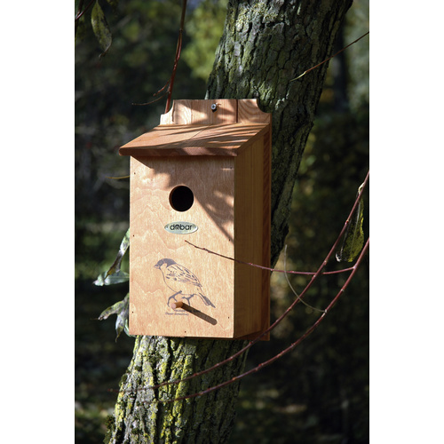 Thumbnail - DOBAR Nistkasten, BxHxT: 18 x 35 x 17 cm, Holz, Flachdach - braun