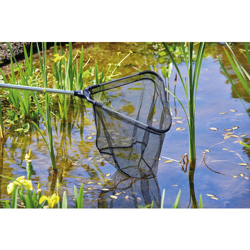 OASE Kescher, Laub, Teichlinsen und Algen, Fische, Aluminium38 cm - schwarz