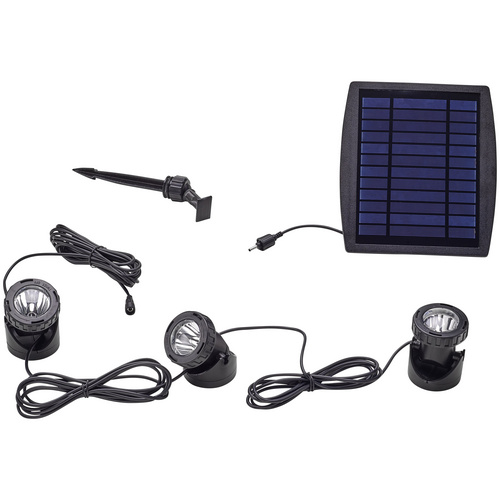 PONTEC Solarmanagement »Pontec PondoSolar LED«, 2.5 W, Kunststoff, schwarz