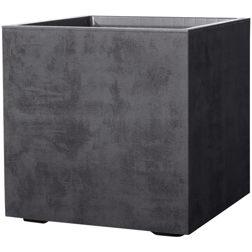 Deroma Pflanzkübel Cubo Millennium mit Rädern 49 cm x 49 cm x 49 cm Anthrazit