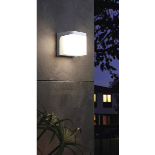 LED Außenwandleuchte IP44 Würfelform 110mm Weiß