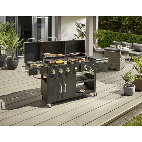 Mr. GARDENER Holzkohle- und Gasgrill »O...