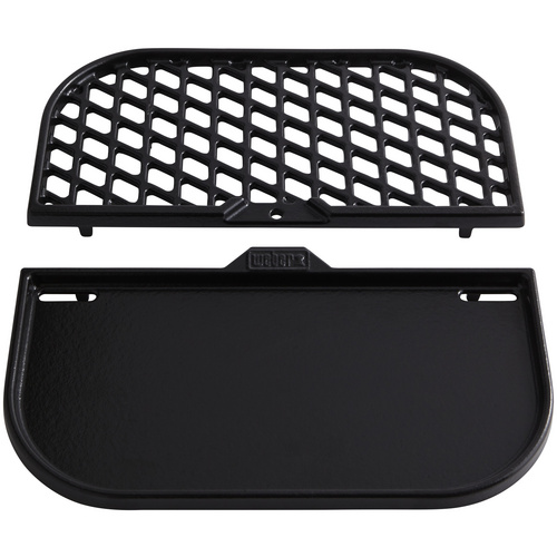 WEBER BBQ-Set, porzellanemailliertes Gus...