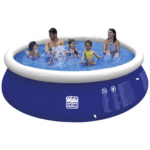 Thumbnail - HAPPY PEOPLE Rundpool, blau, ØxH: 450 x 90 cm