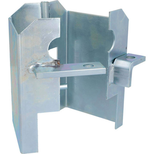 Thumbnail - UNITEC Kastensicherung, HxL: 12 x 16 cm, verzinkter Stahl - silberfarben