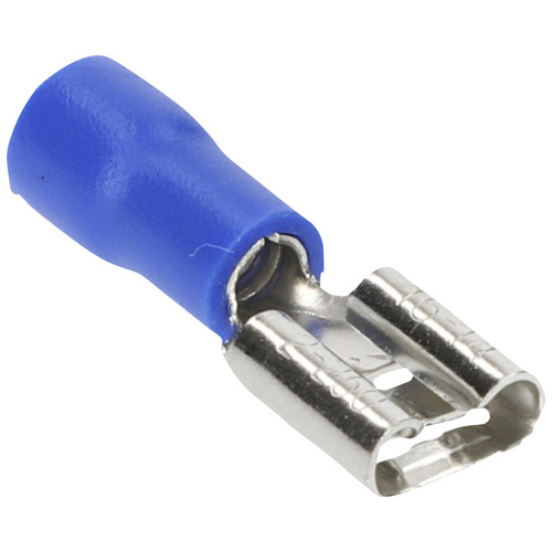 Cartrend Flachsteckhülsen 6,3 mm 20 Stück blau