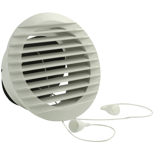 MARLEY Lüftungsgitter, rund, Hart-PVC (PVC-U), weiß - weiss