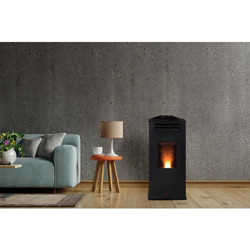 BLAZE Pelletofen »ANNA«, 6,33 kw, WiFi-fähig, BxHxT: 45 x 86 x 51 cm - schwarz (Rabatt: 17 %)