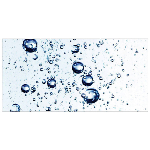 mySPOTTI Badrückwand »Water«, BxH:90 cm x 45 cm, weiß