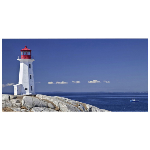 mySPOTTI Badrückwand »Lighthouse«, BxH:90 cm x 45 cm, blau