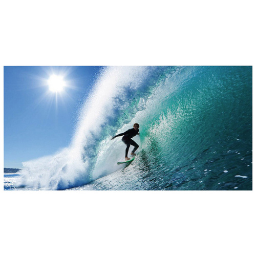 mySPOTTI Badrückwand »Surfing USA«, BxH:90 cm x 45 cm, blau