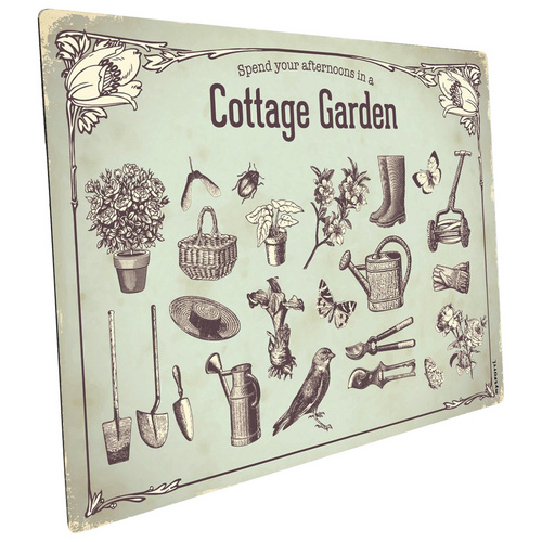 mySPOTTI Mini-Spritzschutz »Cottage Garden«, Aluverbund, Bild