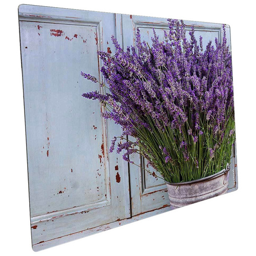 mySPOTTI Mini-Spritzschutz »Vintage Lavendel«, Aluverbund, Lavendel-Design