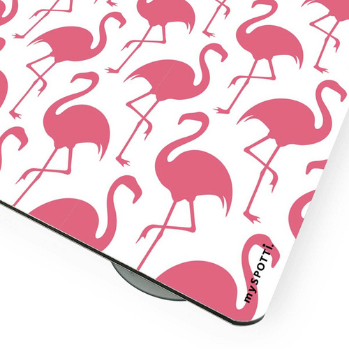 mySPOTTI Mini-Spritzschutz »Flamingo Pattern white«, Aluverbund, Flamingo