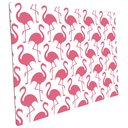 mySPOTTI Mini-Spritzschutz »Flamingo Pattern white«, Aluverbund, Flamingo