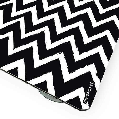 Thumbnail - mySPOTTI Mini-Spritzschutz »Senna«, Aluverbund, Zick-Zack-Muster