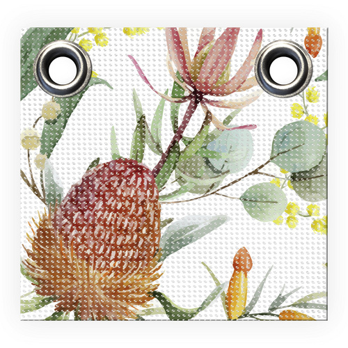 Thumbnail - mySPOTTI Sichtschutz, BxH: 500 x 90 cm, weiß/grün/rot - weiss | gruen | rot